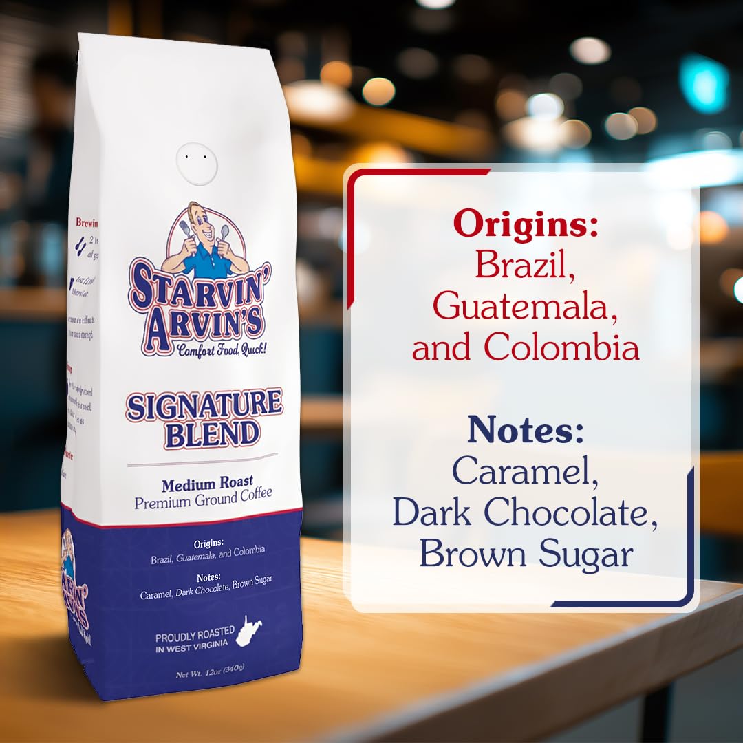 Starvin' Arvin's Signature Blend Premium Ground Coffee, 12 oz