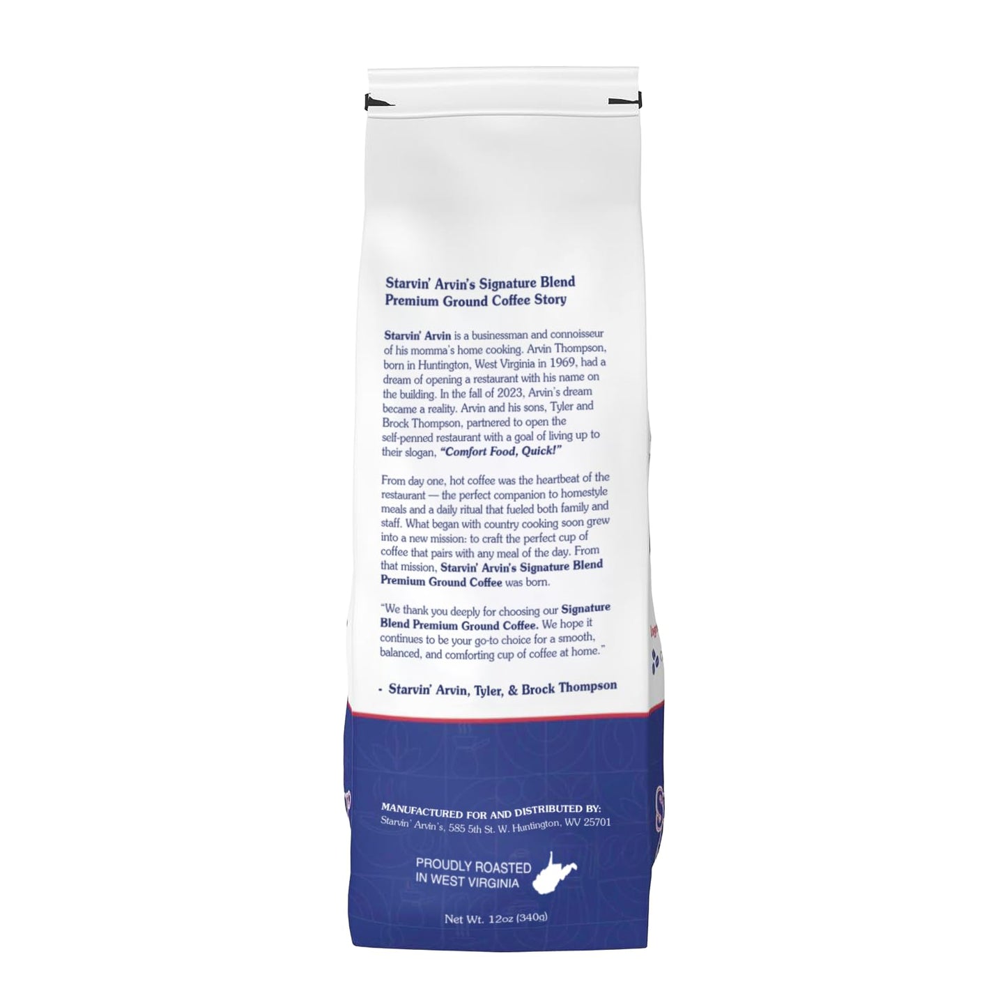 Starvin' Arvin's Signature Blend Premium Ground Coffee, 12 oz